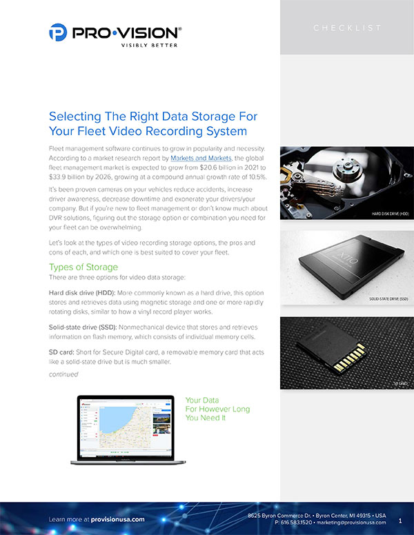 Selecting The Right Data Storage For Your Fleet Video Recording System resource thumbnail