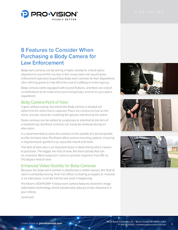 8 Features to Consider When Purchasing a Body Camera for Law Enforcement resource thumbnail