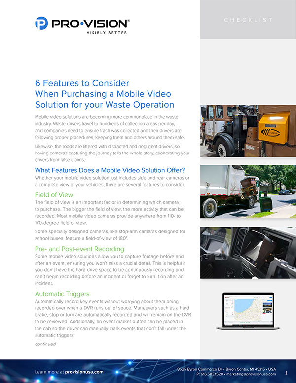 6 Features to Consider When Purchasing a Mobile Video Solution for your Waste Operation resource thumbnail