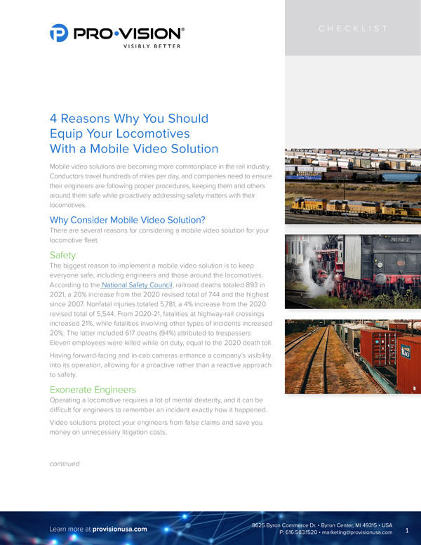 4 Reasons Why You Should Equip Your Locomotives With a Mobile Video Solution resource thumbnail