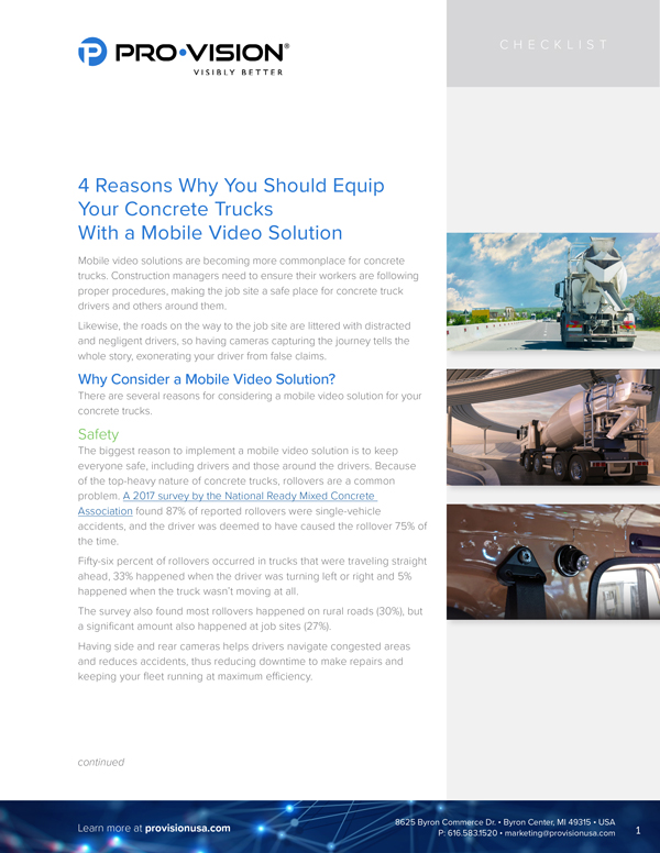 4 Reasons Why You Should Equip Your Concrete Trucks With a Mobile Video Solution resource thumbnail