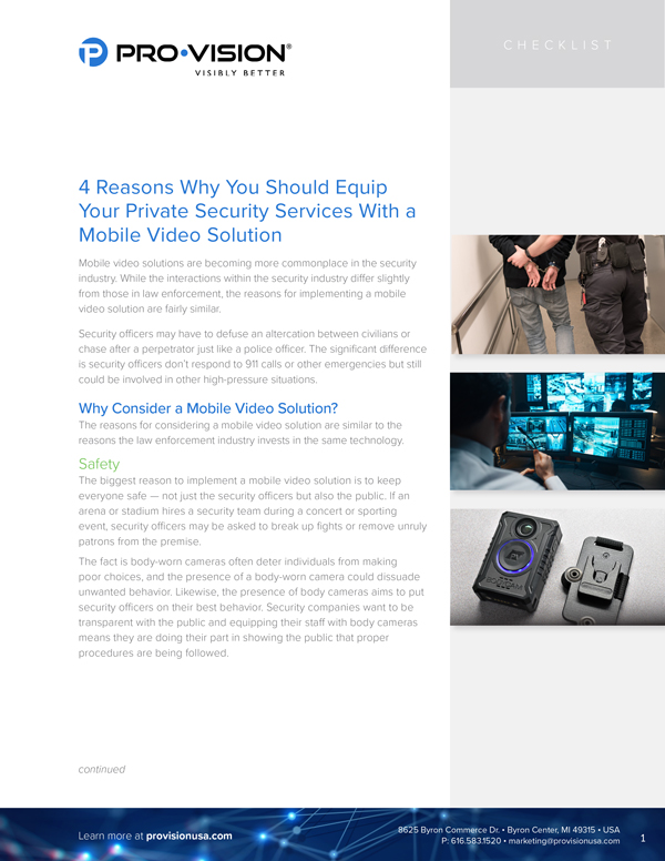 4 Reasons Why You Should Equip Your Private Security Services With a Mobile Video Solution resource thumbnail