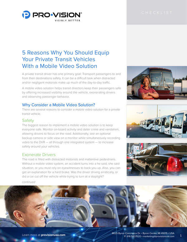 5 Reasons Why You Should Equip Your Private Transit Vehicles With a Mobile Video Solution resource thumbnail